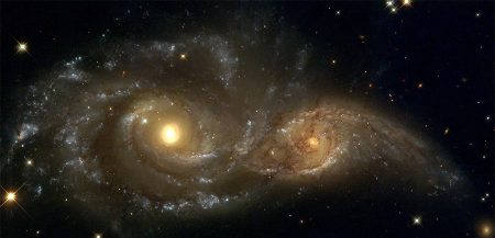 Столкновение галактик: фото космического телескопа «Хаббл»