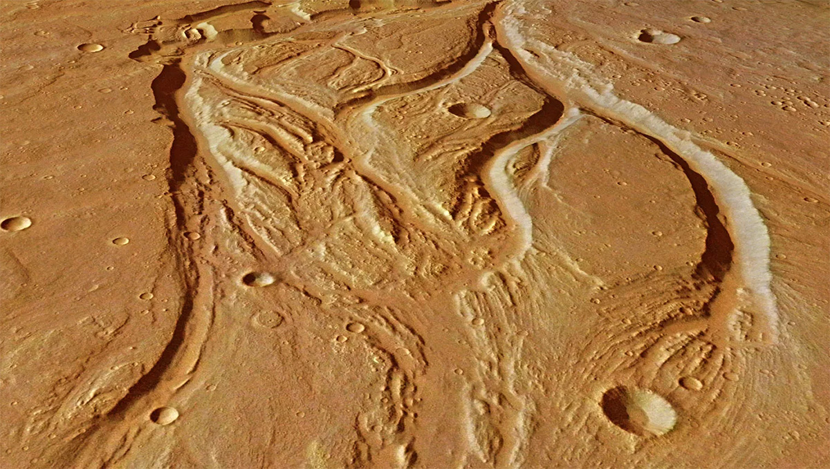 Марс, долина Осуга. Высохшая река