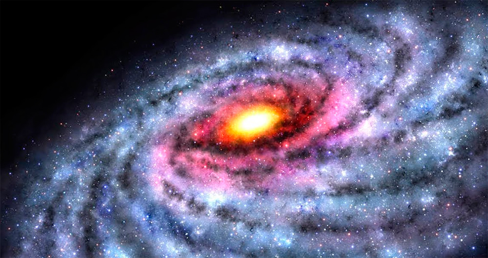 В центре галактики находится черная дыра
