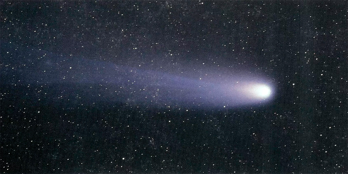 Комета Галлея, снимок 1986 года