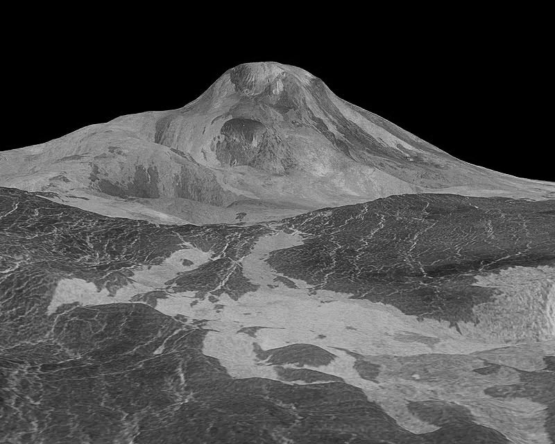 Гора Маат на Венере - громадный вулкан