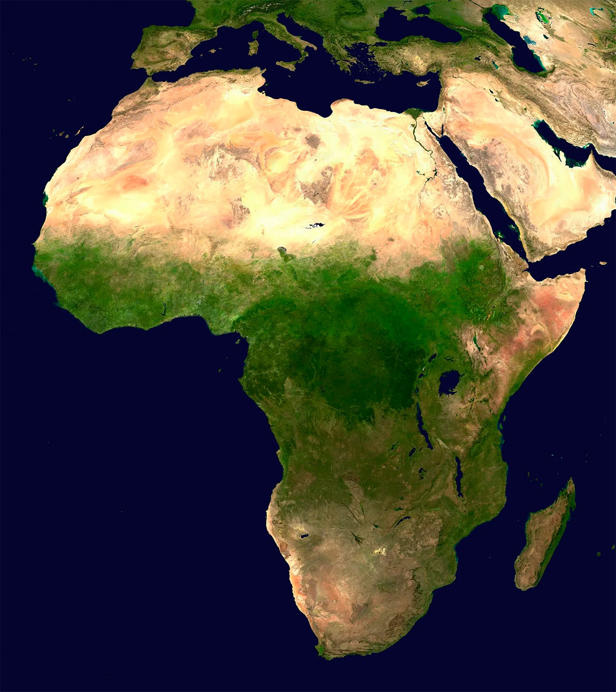 пустыня Сахара, третья по величине пустыня Земли