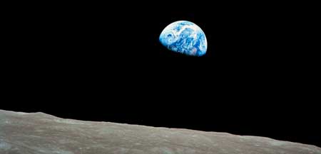 Восходы и заходы Земли для наблюдателя с Луны